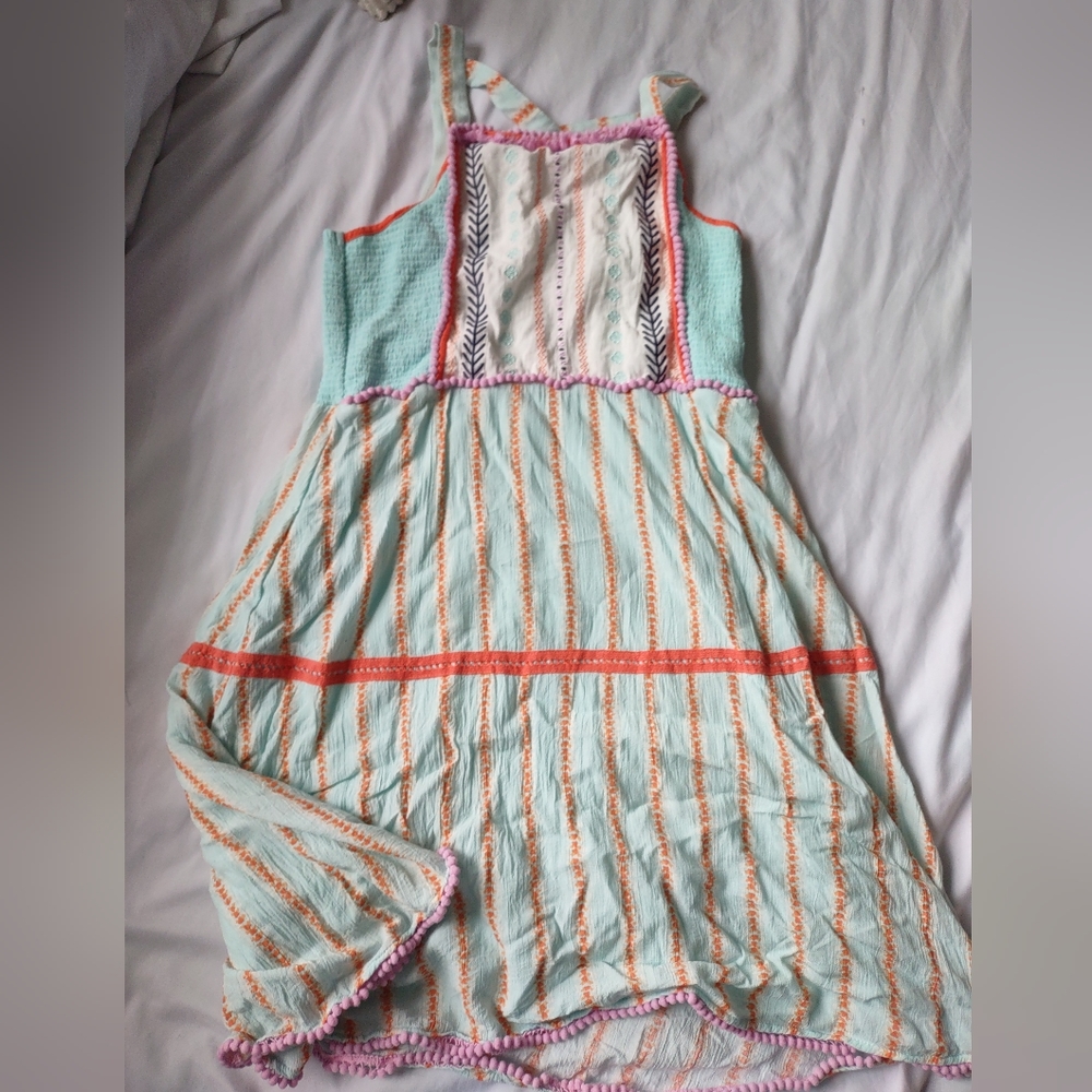 Matilda Jane 435 smocked pompom dress sz 16